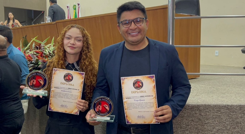 Repórteres do Portal CM7 Brasil são homenageados em prêmio de destaque