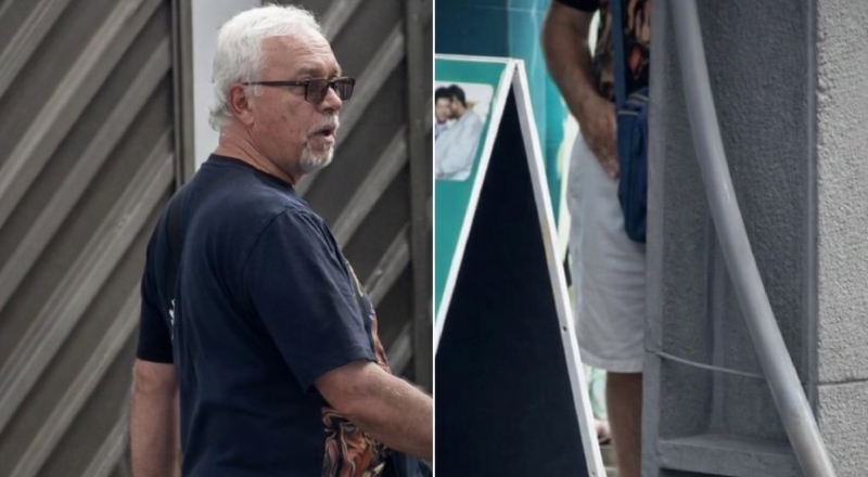 "Velho tarado: idoso flagrado em ato obsceno na rua"