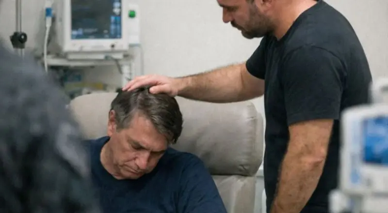 Carlos diz que Bolsonaro está “apagado” e lutando para respirar.