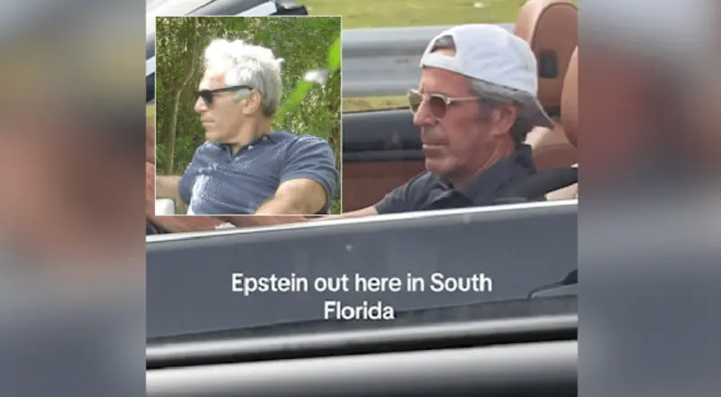 Morador da Flórida filma homem muito parecido com Jeffrey Epstein