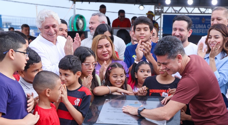 Prefeito David Almeida lança pedra do Aquário de Manaus e plano de turismo