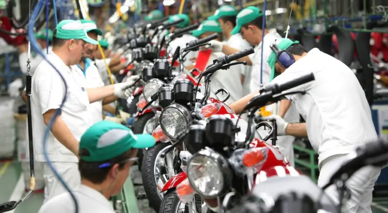 Produção de motocicletas no Polo Industrial de Manaus cresce exponencialmente