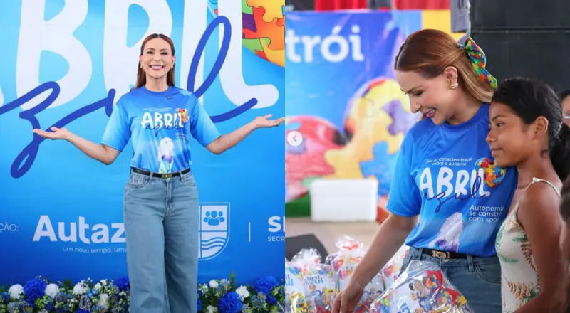 Primeira-dama de Autazes, Renata Pinheiro, destaca inclusão no Abril Azul