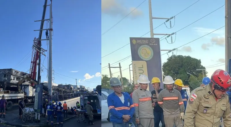 Trabalhador que sofreu queda de 10 metros recebe ajuda rápida