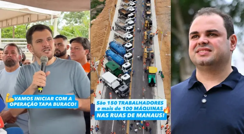 “União pelo Povo”: Acelere a recuperação asfáltica em Manaus