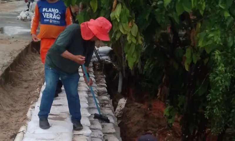 Prefeitura de Manaus avança com obra de contenção e segurança