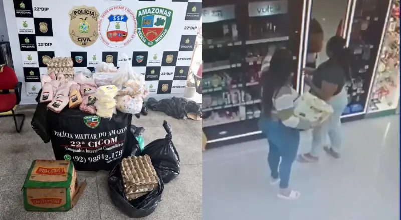 Mulheres são presas após roubarem picanha em Manaus no Dia dos Namorados