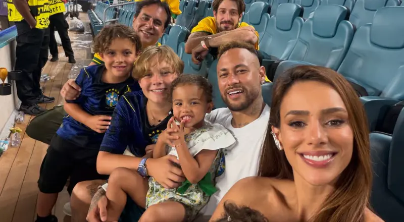 Família unida: Neymar compartilha momento especial com filhos