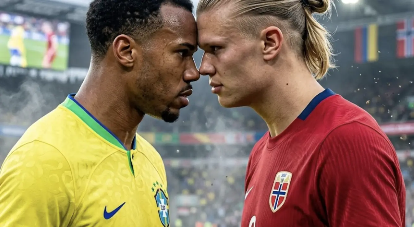 Duelo de gigantes: Brasil busca vitória contra Haaland e Noruega