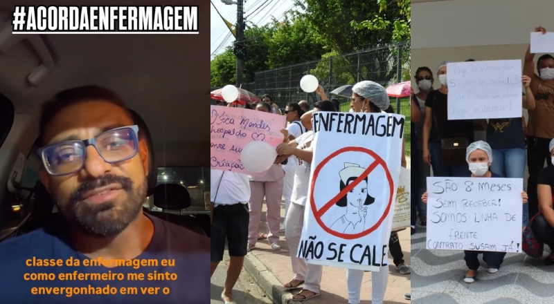 “Já são 8 meses sem salários”: enfermeiro pede justiça ao AM