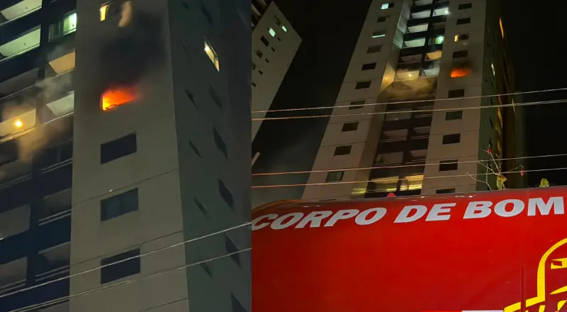 Incêndio atinge apartamento no condomínio de Ilhas Gregas, Ponta Negra