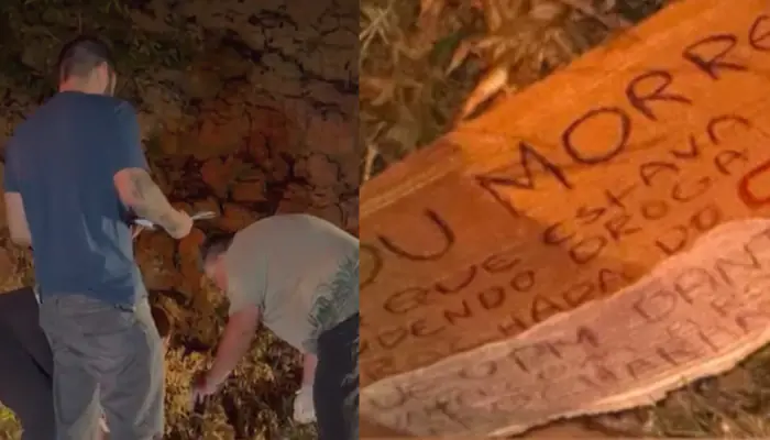 Homem é morto a tiros com bilhete de facção; detalhes aqui