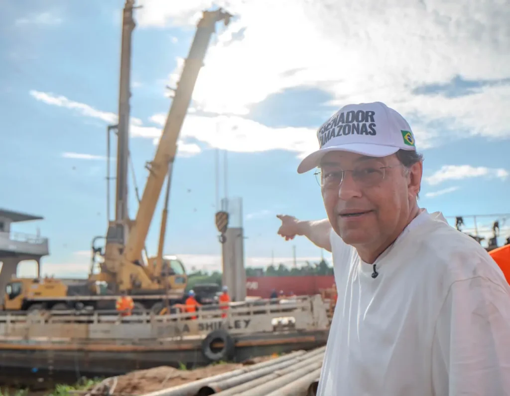 Eduardo Braga comemora decisão do STJ e avanço das obras da Ponte