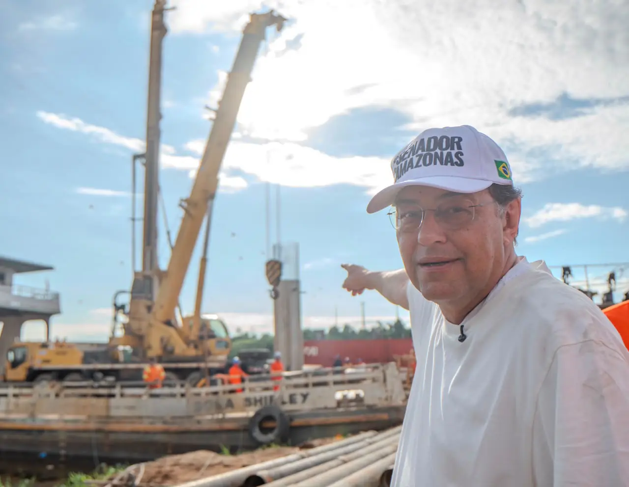 Eduardo Braga comemora decisão do STJ e avanço das obras da Ponte