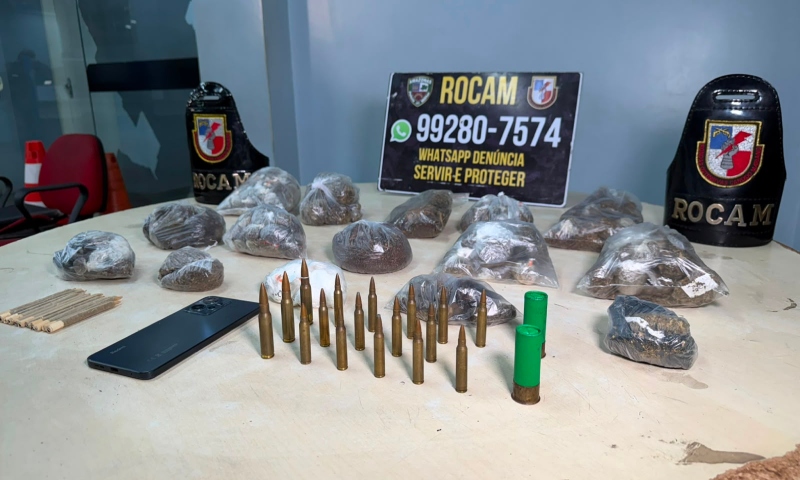 A casa caiu: 'Novinho do corre' é preso com drogas e munições