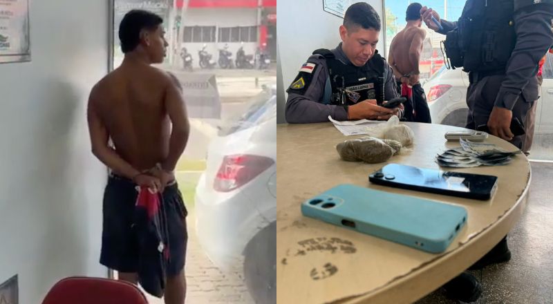 Jovem de 19 anos é preso com drogas e é alvo de investigação rigorosa
