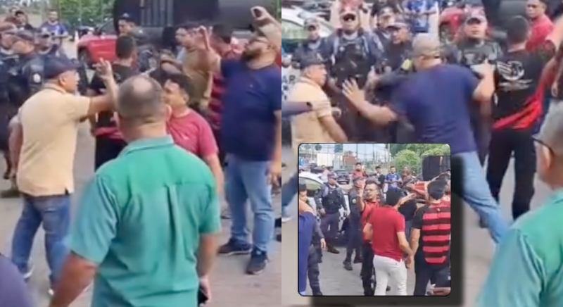 Veja o momento em que protesto na Coca-Cola provoca confusão