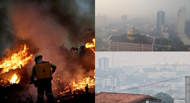 Manaus amanhece engolida pela fumaça; como se proteger.