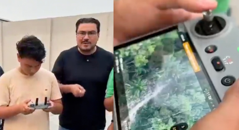 Em meio à fumaça sufocante, prefeito Thomé Neto mobiliza Autazes