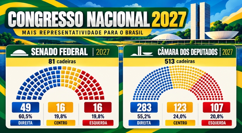 Congresso Nacional de 2027: PL se destaca como a maior força