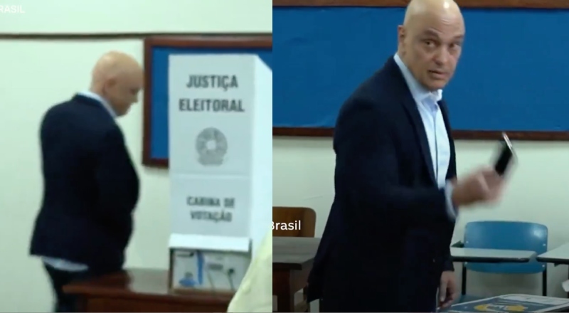 Sem dar entrevistas, Alexandre de Moraes realiza votação em SP