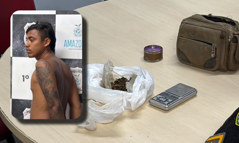 Casa caiu: suspeito detido com drogas e balança em Manaus