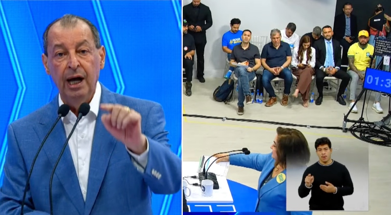 Omar Aziz surta ao vivo durante debate e ofende assessoria